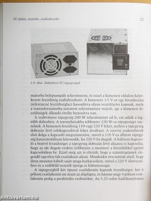 PC-építés, tesztelés, eszközkezelés