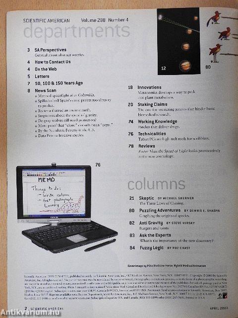 Scientific American April 2003