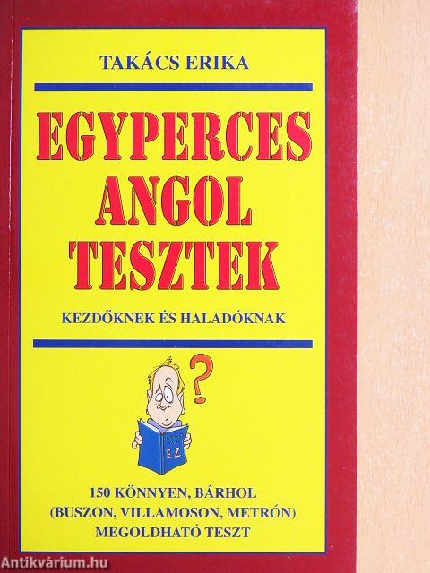 Egyperces angol tesztek