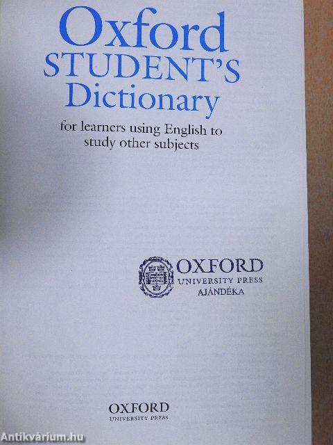 Oxford Student's Dictionary - CD-vel