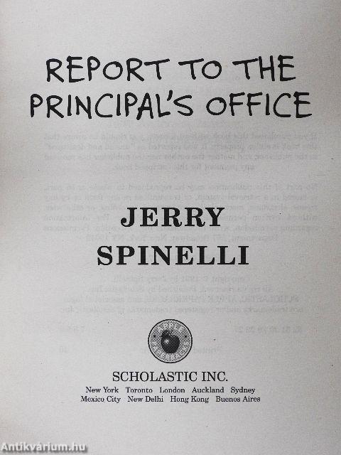 Report to the Principal's Office