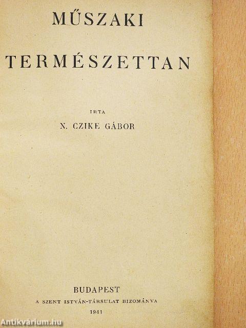 Műszaki természettan