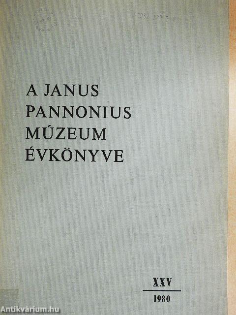 A Janus Pannonius Múzeum évkönyve 1980.
