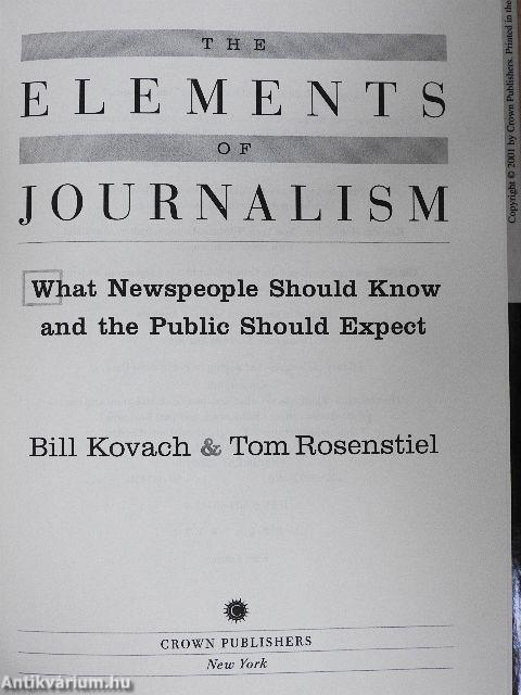 The Elements of Journalism