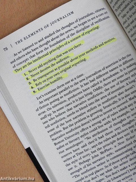 The Elements of Journalism