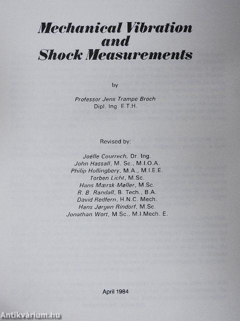 Mechanical Vibration and Shock Measurements