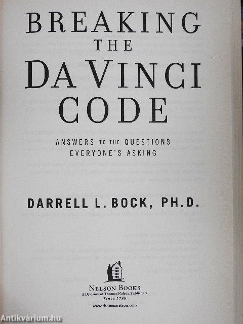 Breaking the Da Vinci Code