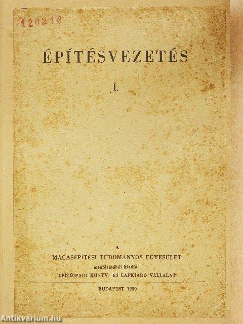 Építésvezetés I.