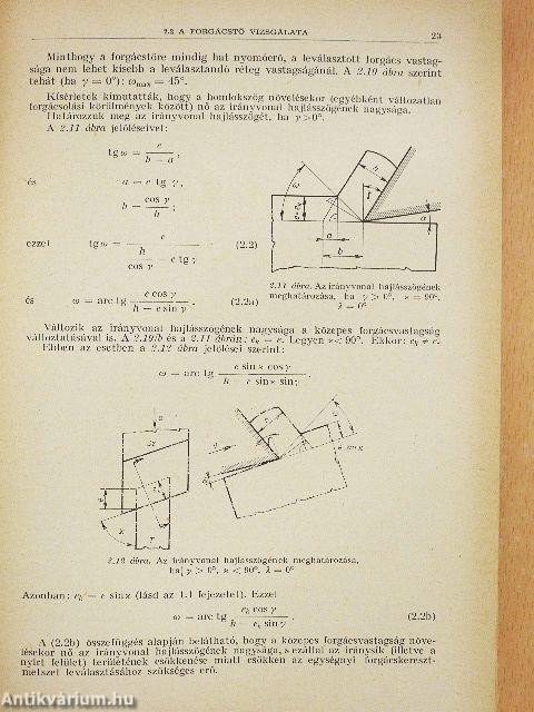 A gépgyártás technológiája I.