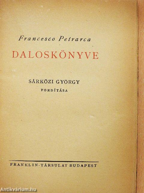 Francesco Petrarca daloskönyve