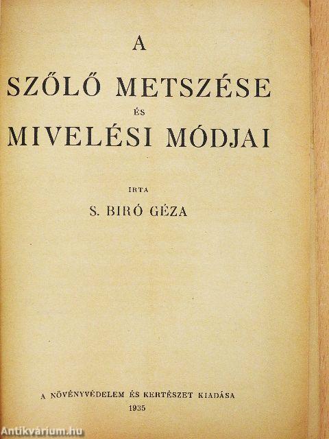 Szőlő metszése