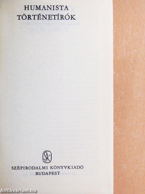 Humanista történetírók