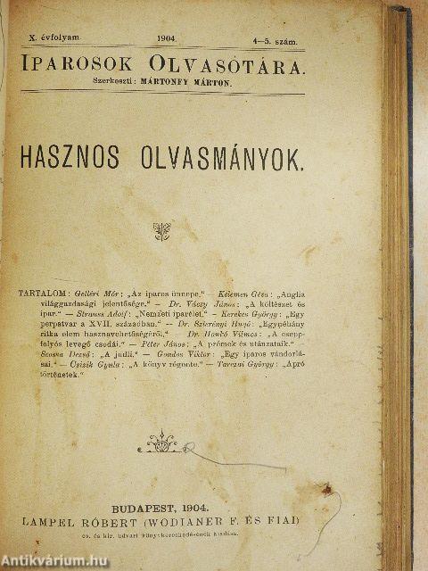 Iparosok olvasótára 1904/3-10.