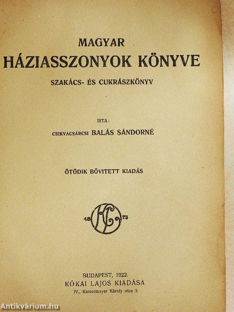 Magyar háziasszonyok könyve
