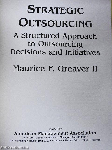 Strategic Outsourcing