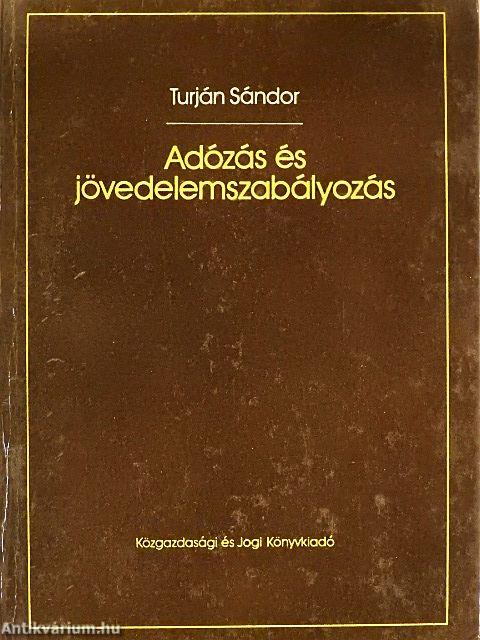 Adózás és jövedelemszabályozás