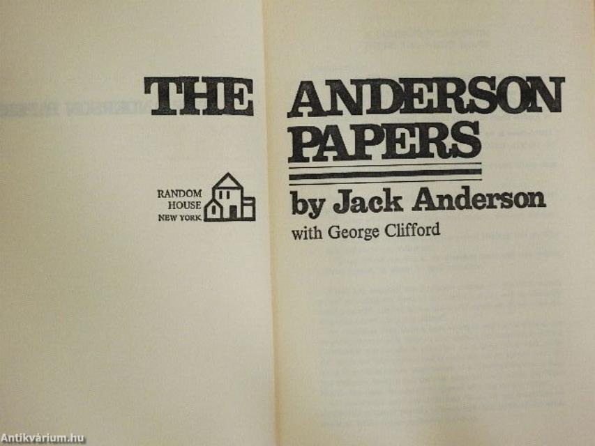 The Anderson Papers