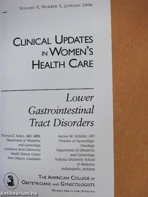 Lower Gastrointestinal Tract Disorders