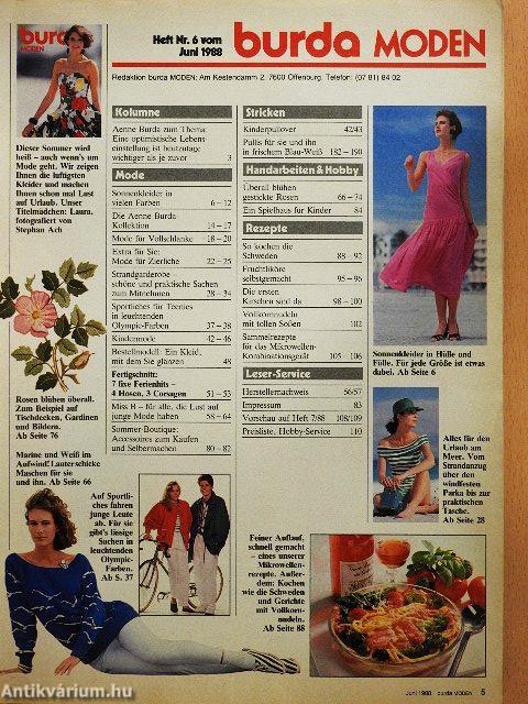 Burda Moden Juni 1988