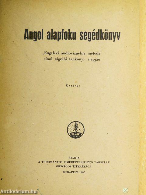 Angol alapfoku segédkönyv
