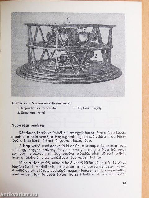 A planetárium technikája
