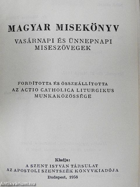 Magyar misekönyv
