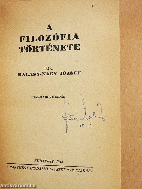 A filozófia története