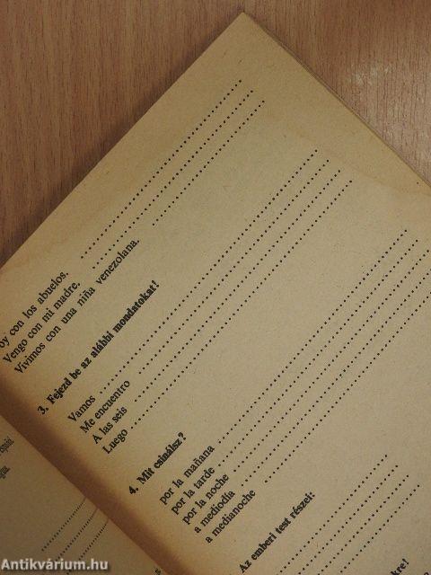 Spanyol nyelvi feladatlapok I.