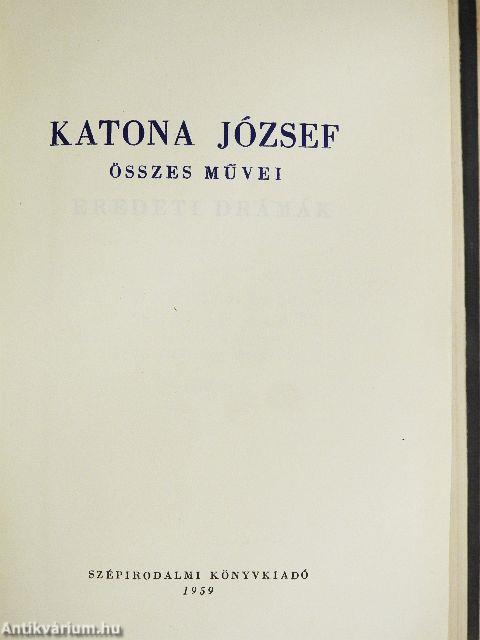 Katona József összes művei I-II.