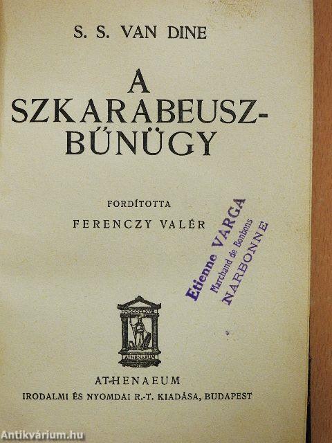 A szkarabeusz-bűnügy