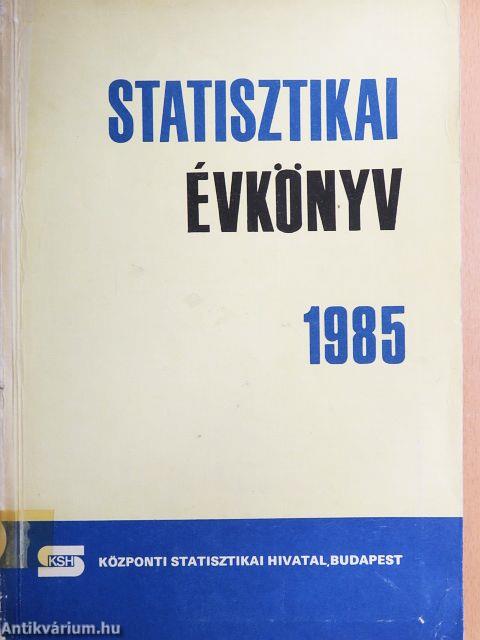 Statisztikai évkönyv 1985