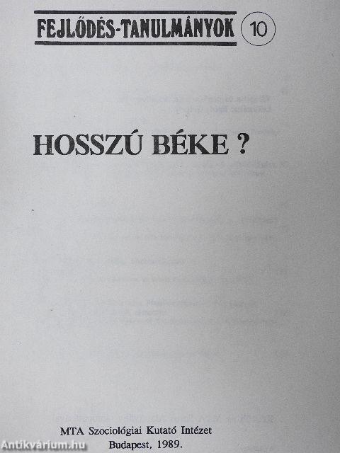 Fejlődés-tanulmányok 10.