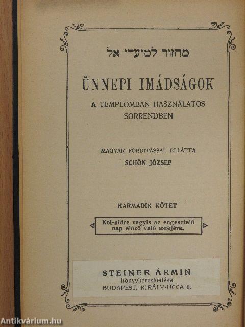 Ünnepi imádságok III.