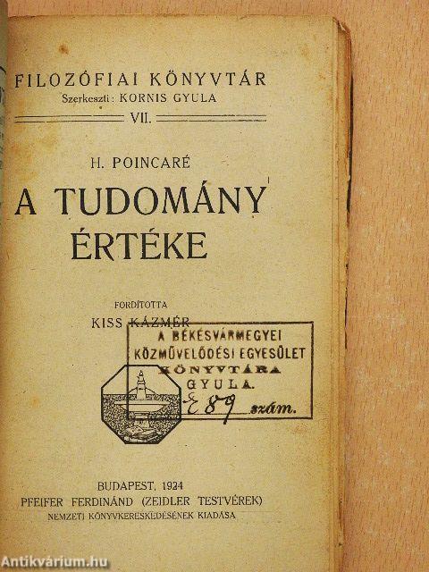 A tudomány értéke