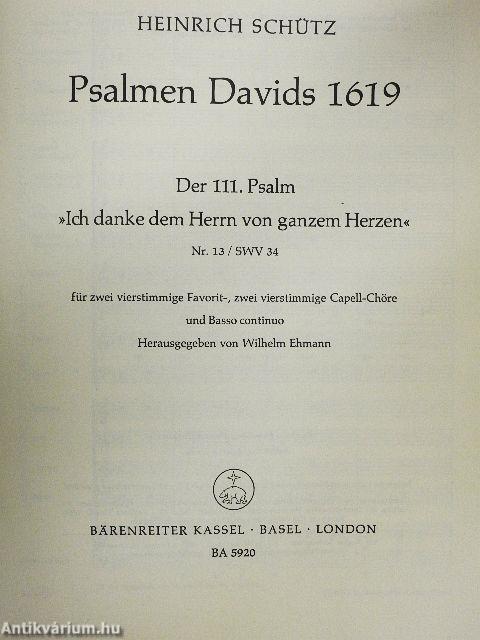 Psalmen Davids 1619