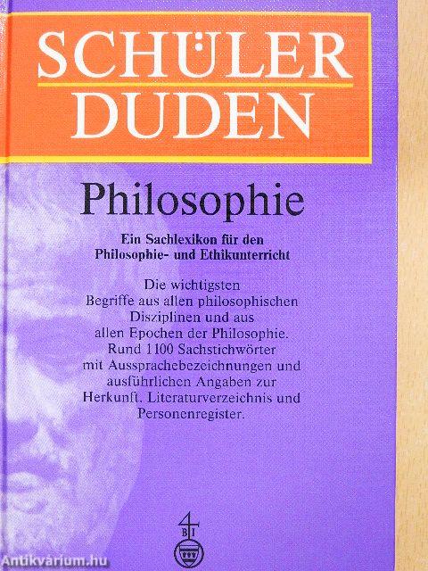 Schülerduden - Die Philosophie