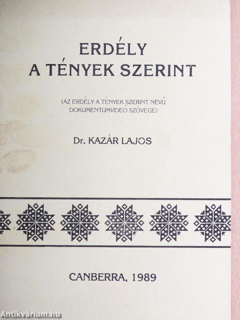 Erdély a tények szerint