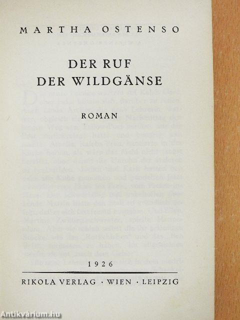 Der Ruf der Wildgänse