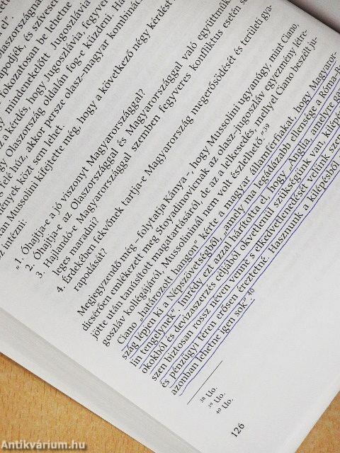 Budapest-Róma Berlin árnyékában