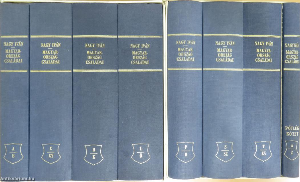 Magyarország családai czimerekkel és nemzékrendi táblákkal I-VIII.