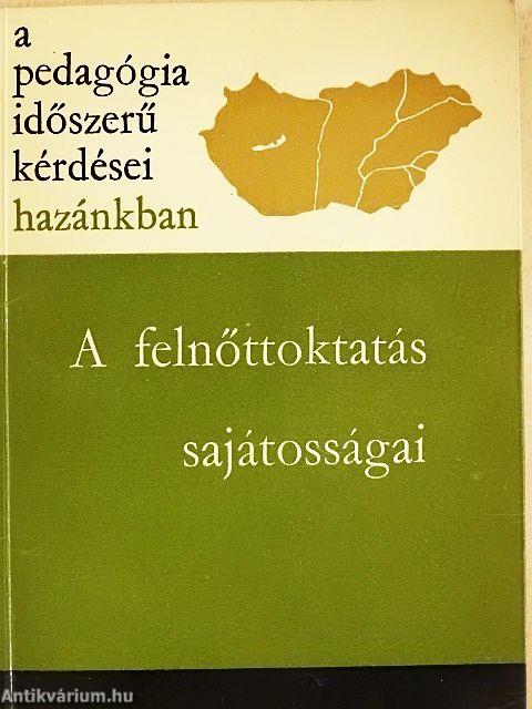 A felnőttoktatás sajátosságai
