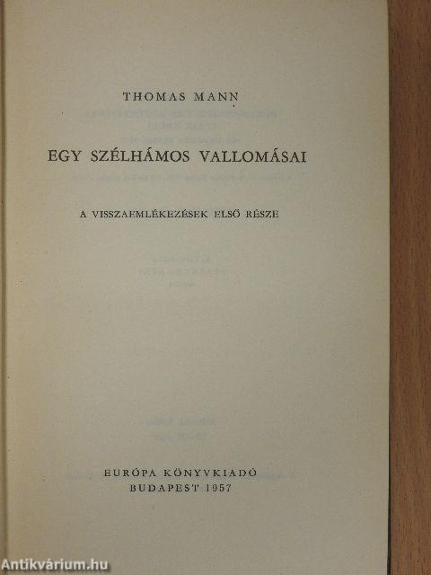 Egy szélhámos vallomásai