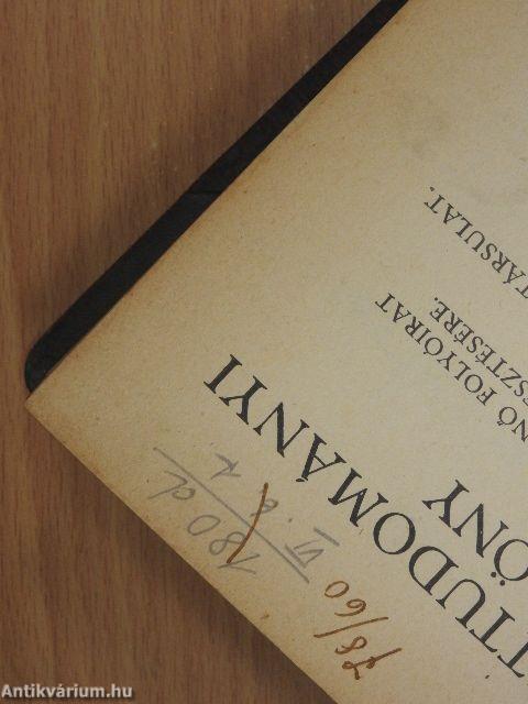 Természettudományi Közlöny 1935. (nem teljes évfolyam)/Pótfüzetek a Természettudományi Közlönyhöz