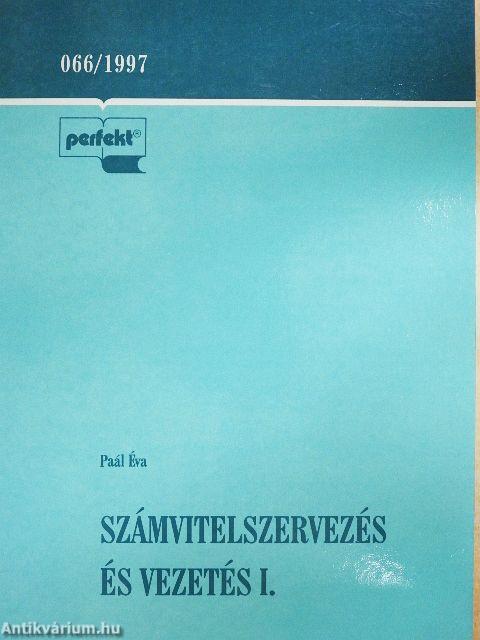 Számvitelszervezés és vezetés I.