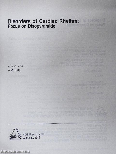 Disorders of Cardiac Rhythm: Focus on Disopyramide