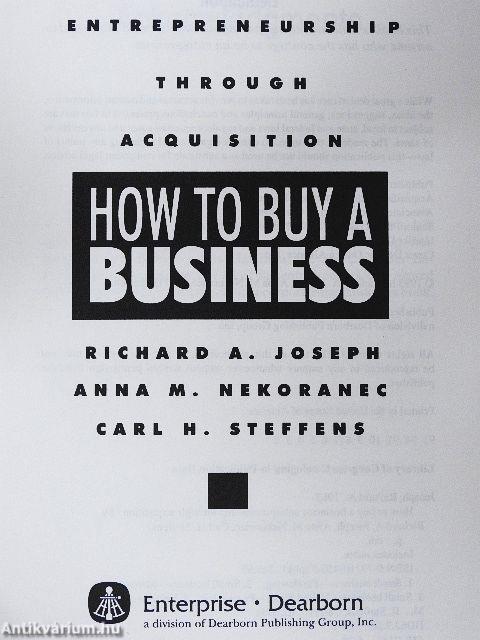 How to buy a Business