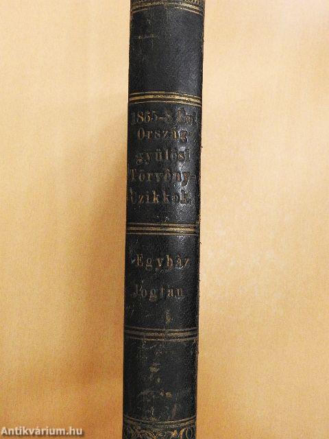 1865/8-ik évi országgyülési törvény-czikkek/Az erdélyhoni evangelico-reformatusok egyházi jogtana