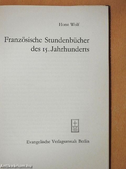 Französische Stundenbücher des 15. Jahrhunderts