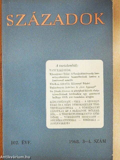 Századok 1968/3-4.