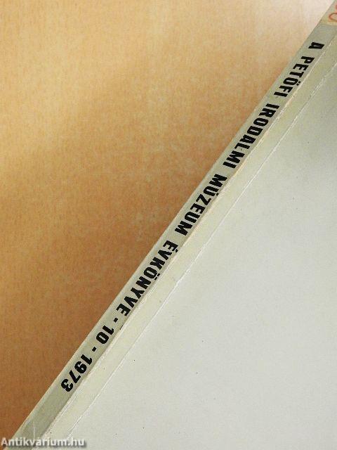 A Petőfi Irodalmi Múzeum évkönyve 1973